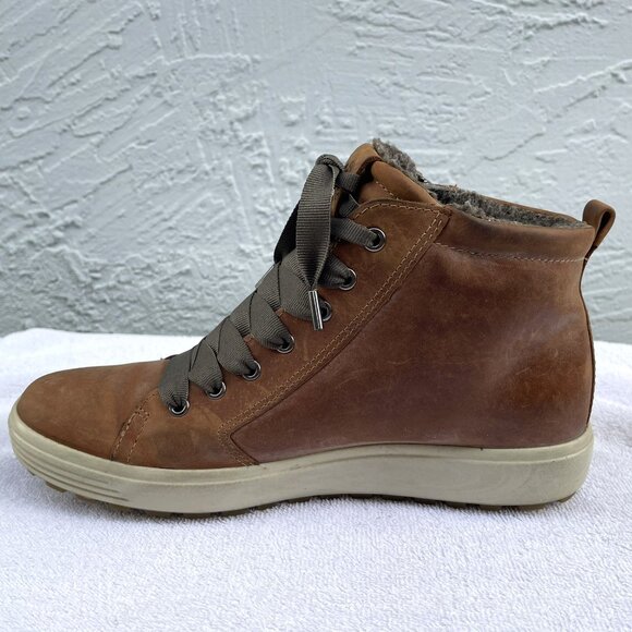 ECCO Soft 7 Tred GTX Gore-Tex Zip Up High Top Sneakers - Picture 4 of 8